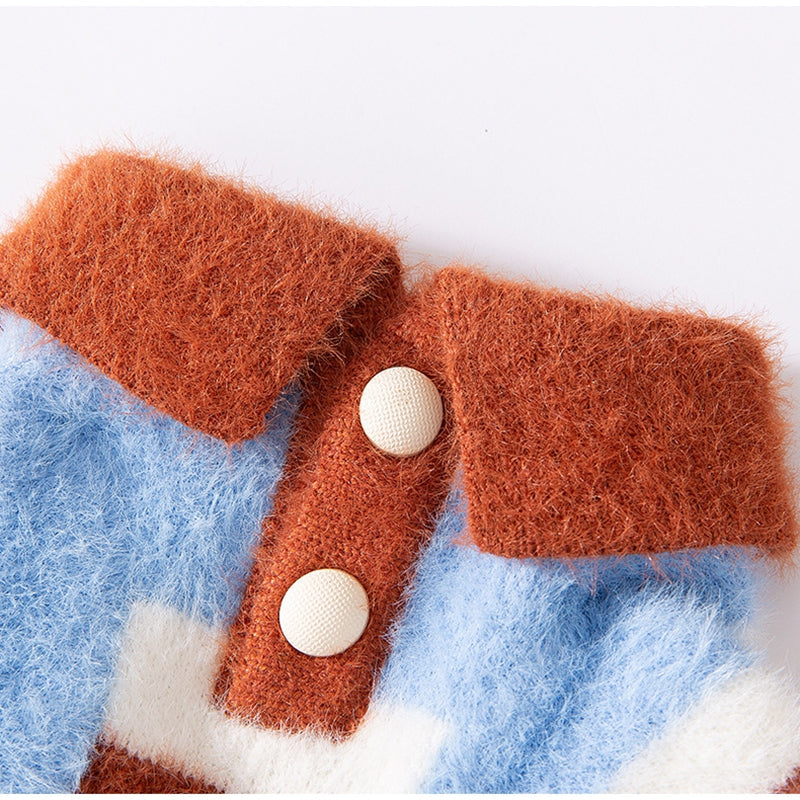 Little Dog Clothes For Autumn And Winter, Small Dog For Winter Warmth, Teddy Bichon Frise POLO Collar Pet Winter Two-legged Sweater