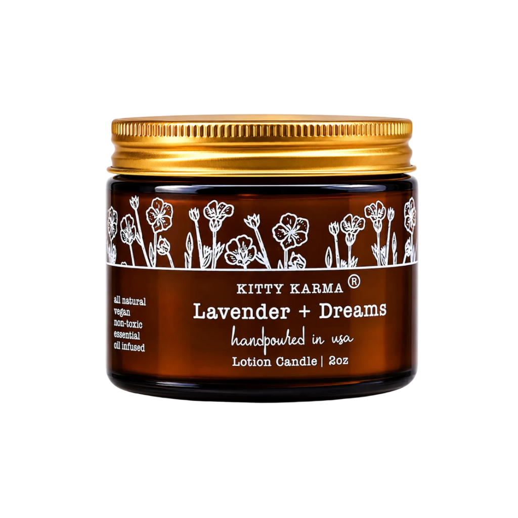 Aromatherapy Lavender Massage Lotion Candle