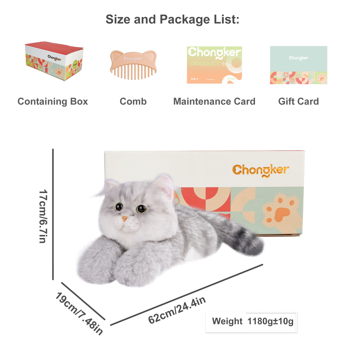 Silver British Shorthair Cat Plush