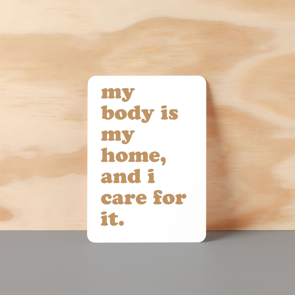 Body Positive Affirmation Cards, Deck of 16