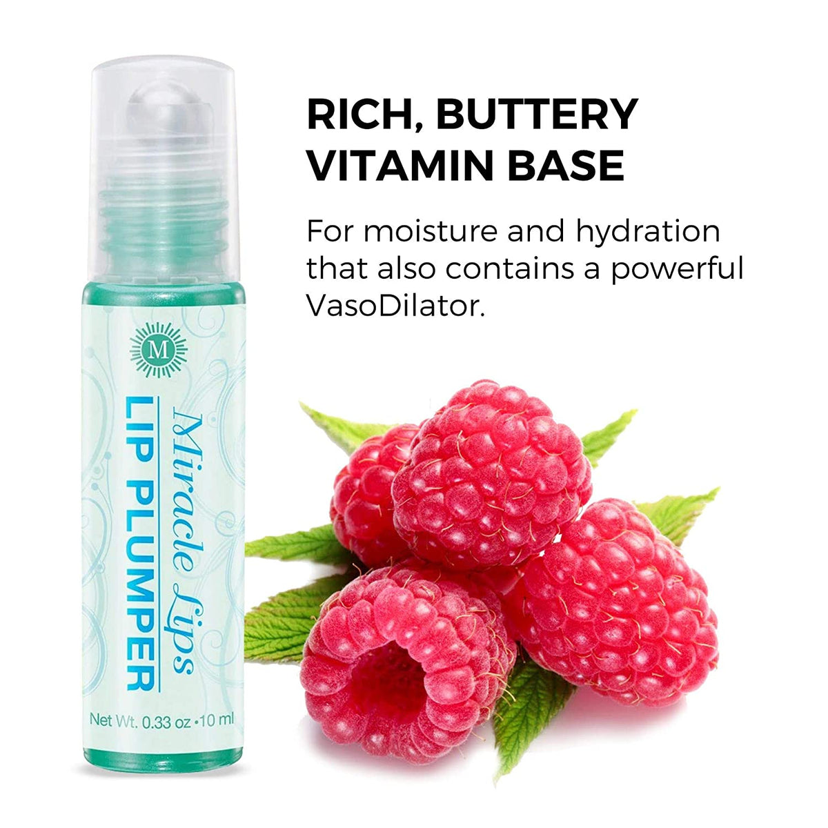 Holocuren Miracle Lips Plumper 0.33 oz – Rich Buttery Vitamin Formula for Fuller-Looking Lips