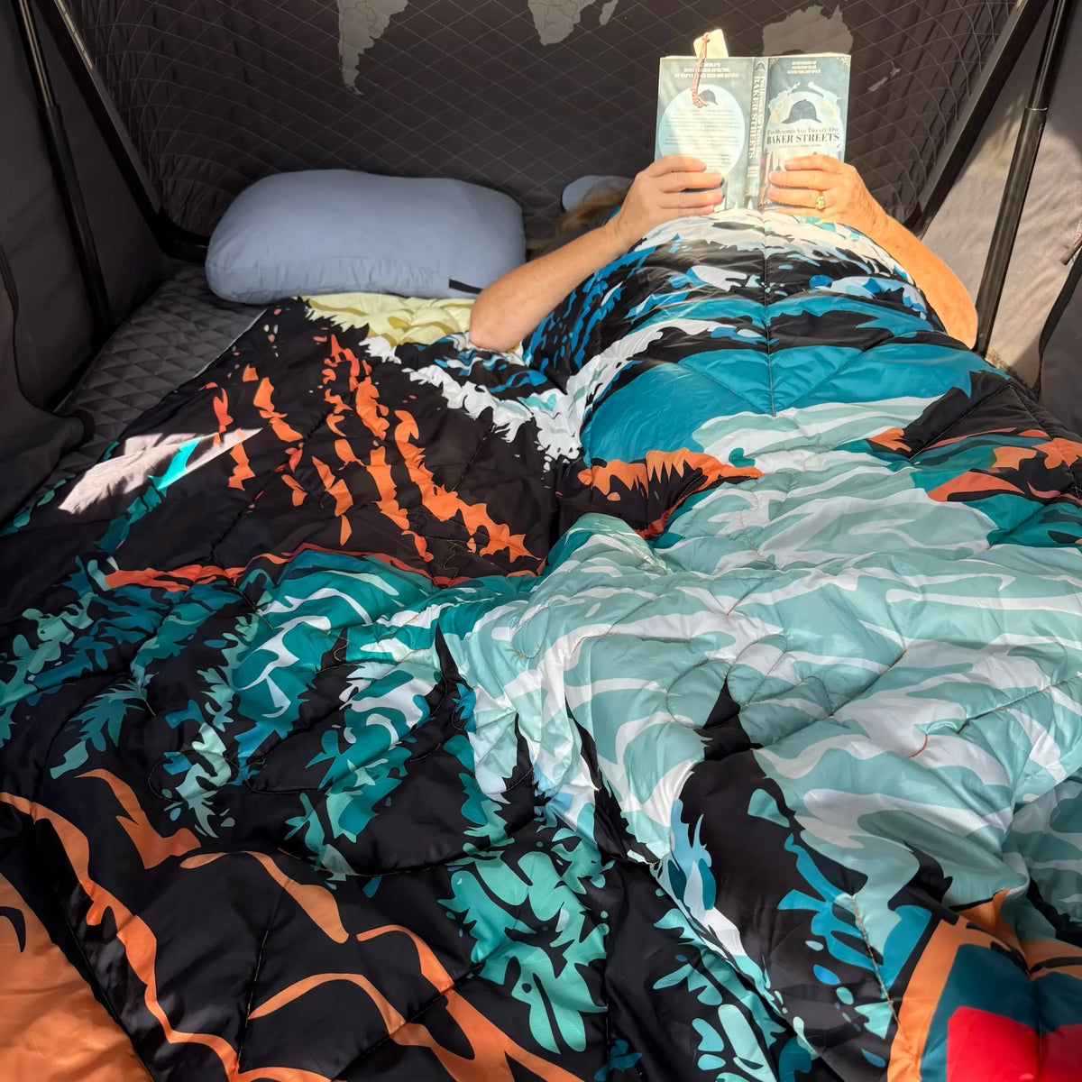 Reversible Packable Blanket + Poncho- Campout