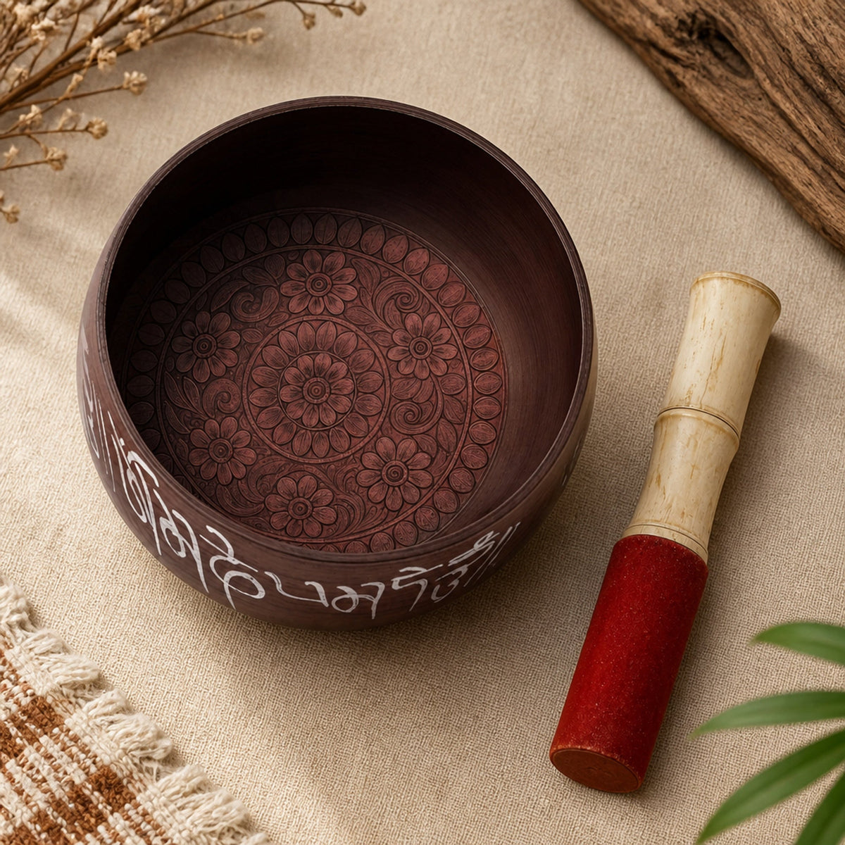 Store Indya handcrafted Tibetan Singing Bowl, 7" Chakra Healing Meditation