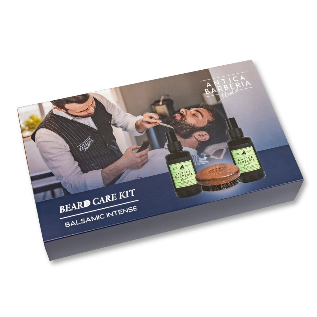 Balsamic Beard Care Gift Set: Beard Brush + 100ml Beard Balm & Wash