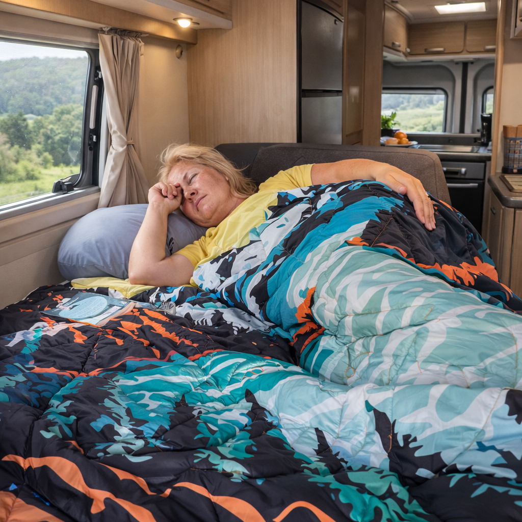 Reversible Packable Blanket + Poncho- Campout