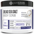 Unscented Body Scrub / Dead Sea Salt / Premium Blend #10
