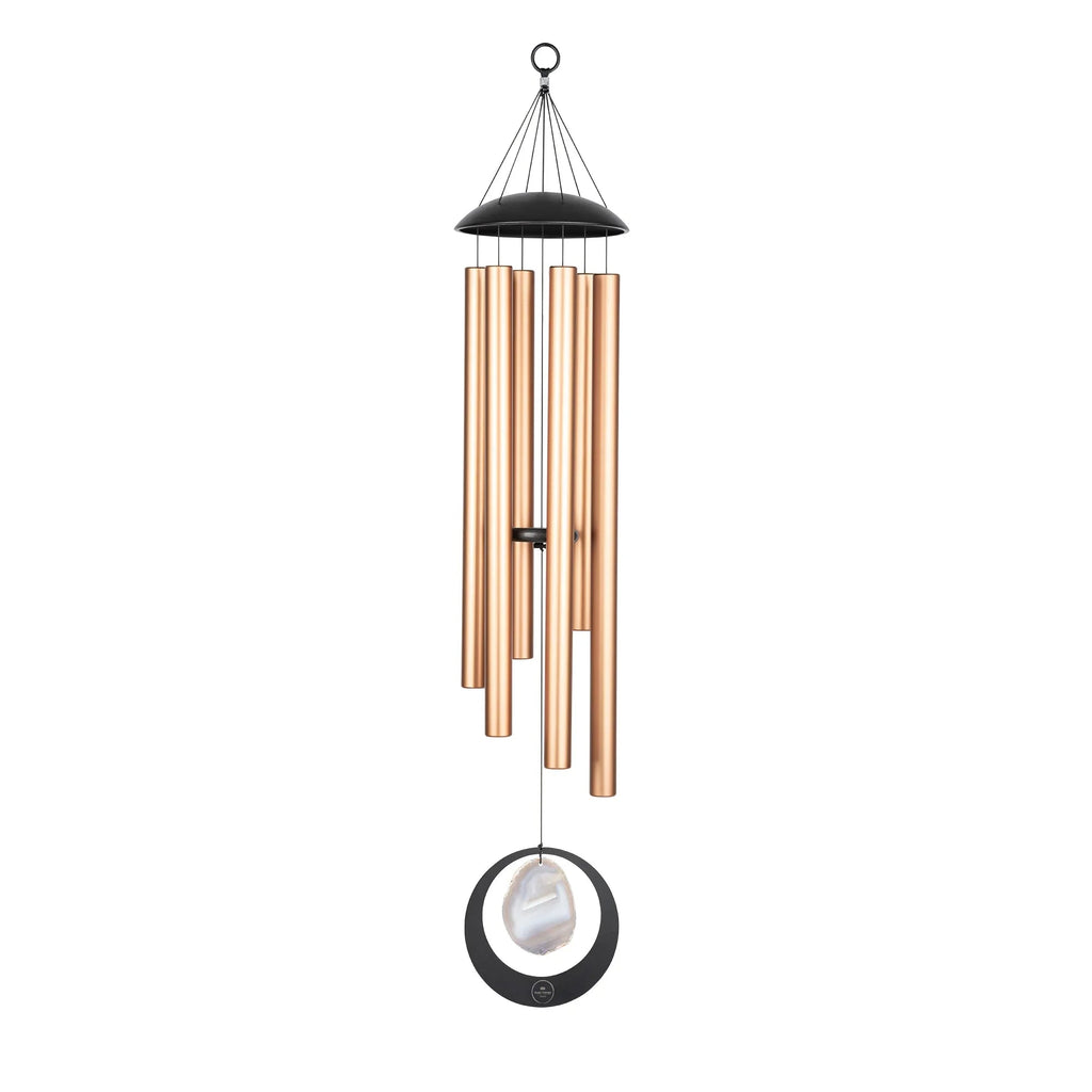 50" Grey Agate Meditation Chime, 432 Hz, A-Major, Bronze