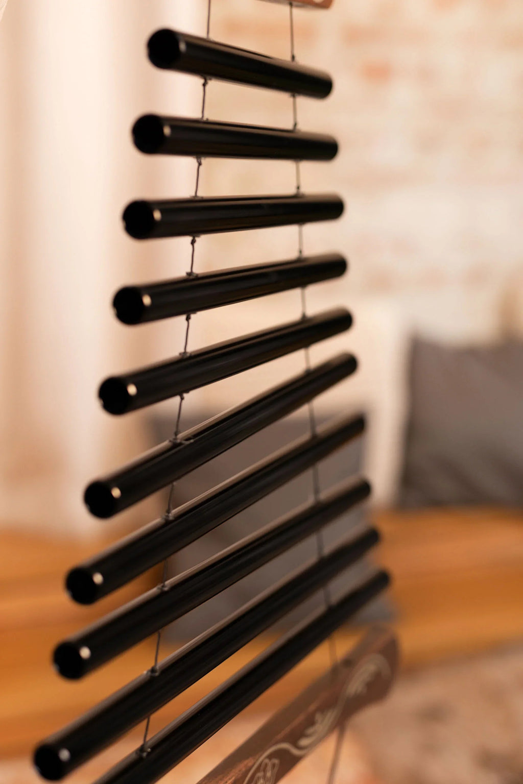 38" Meditation Flow Chime, 432 Hz, 10 Notes, C Minor, Black