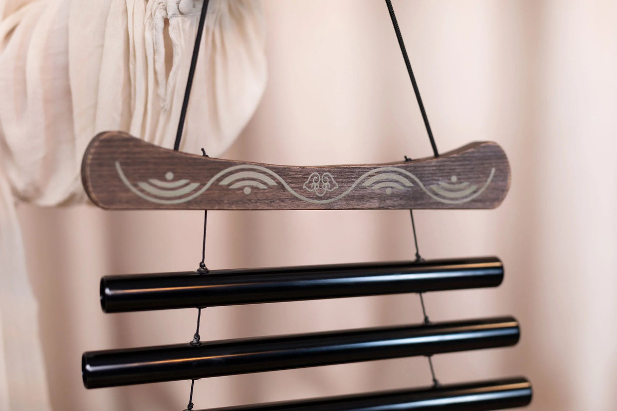 38" Meditation Flow Chime, 432 Hz, 10 Notes, C Minor, Black