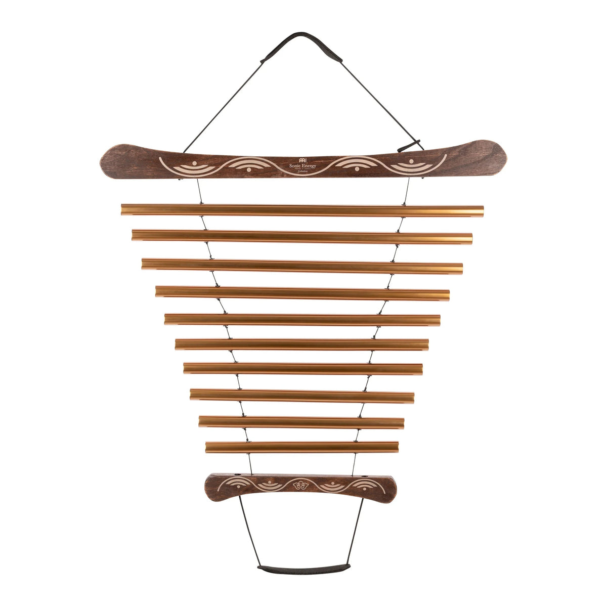 35" Meditation Flow Chime, 440 Hz, 10 Notes, G Major, Bronze