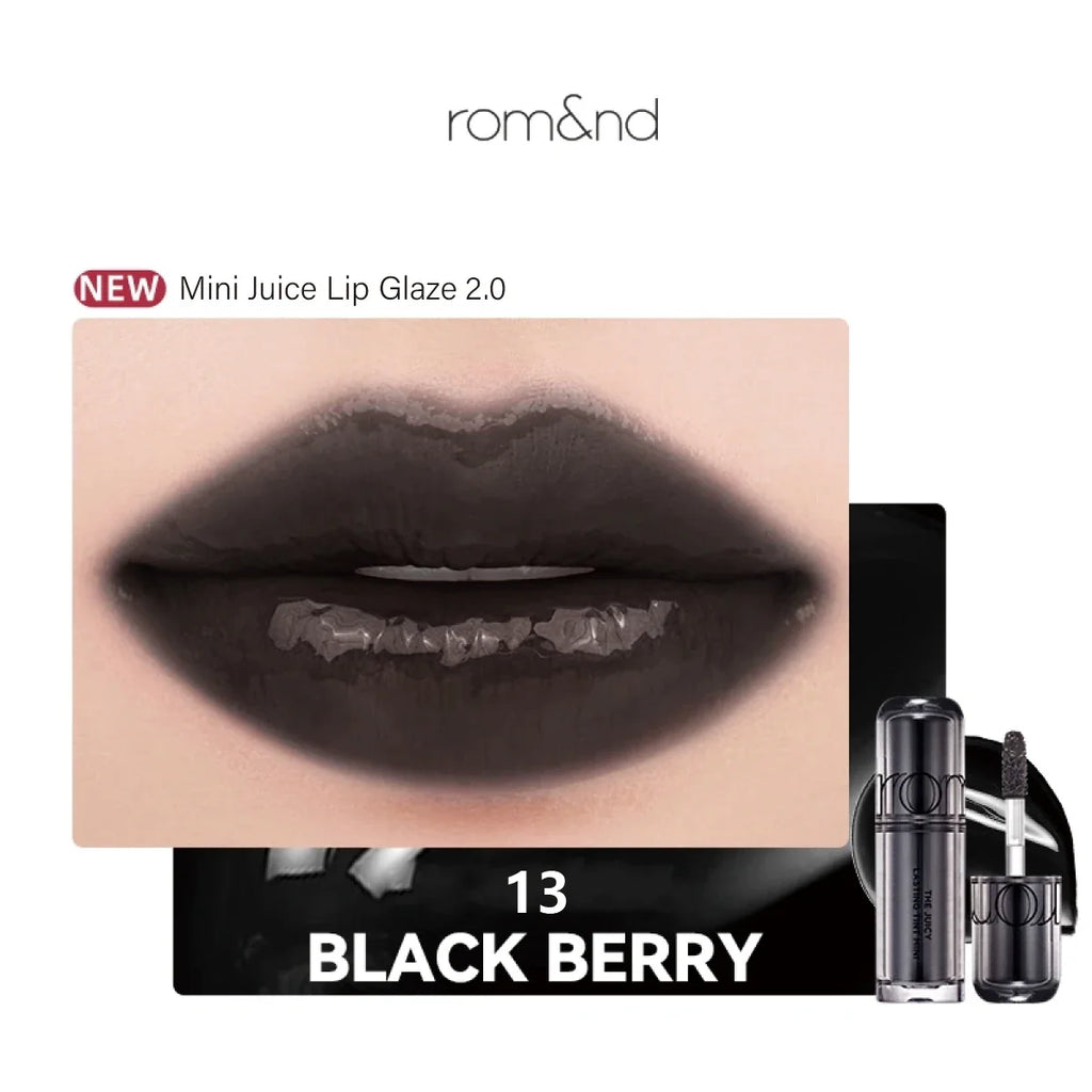 rom&nd THE JUICY LASTING TINT MINI,Juicy Glossy Texture,Lightweight Non-Sticky,Portable Design,Glamour,K-Beauty,Korean Makeup