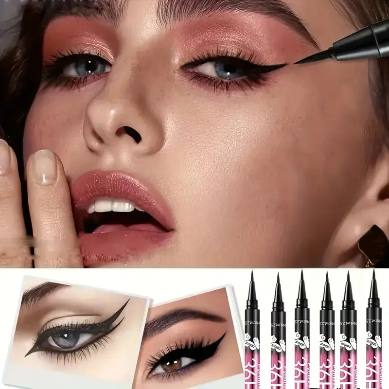 12 PCS Hot Make Up Ultimate Black Liquid Eyeliner Long-lasting Waterproof Eye Liner Pencil Pen Nice Makeup Cosmetic Beauty Tools
