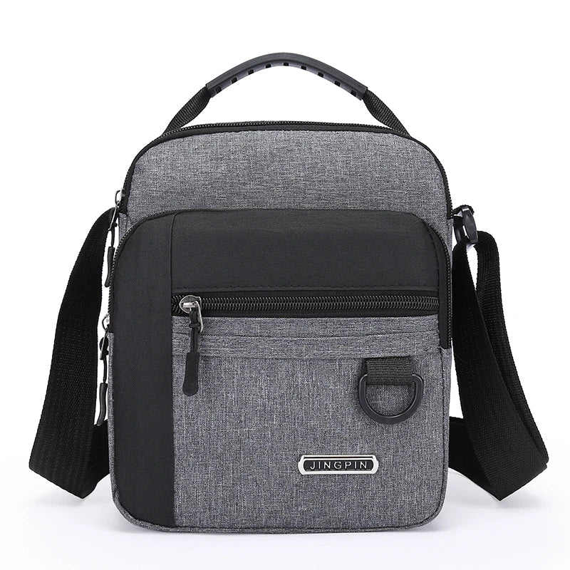 Unbranded Large Capacity Shoulder Bag for Men - Waterproof and Wear Resistant with Multiple Pockets