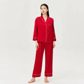 Women’s Mulberry Silk Pajama Set Long Sleeve Loungewear