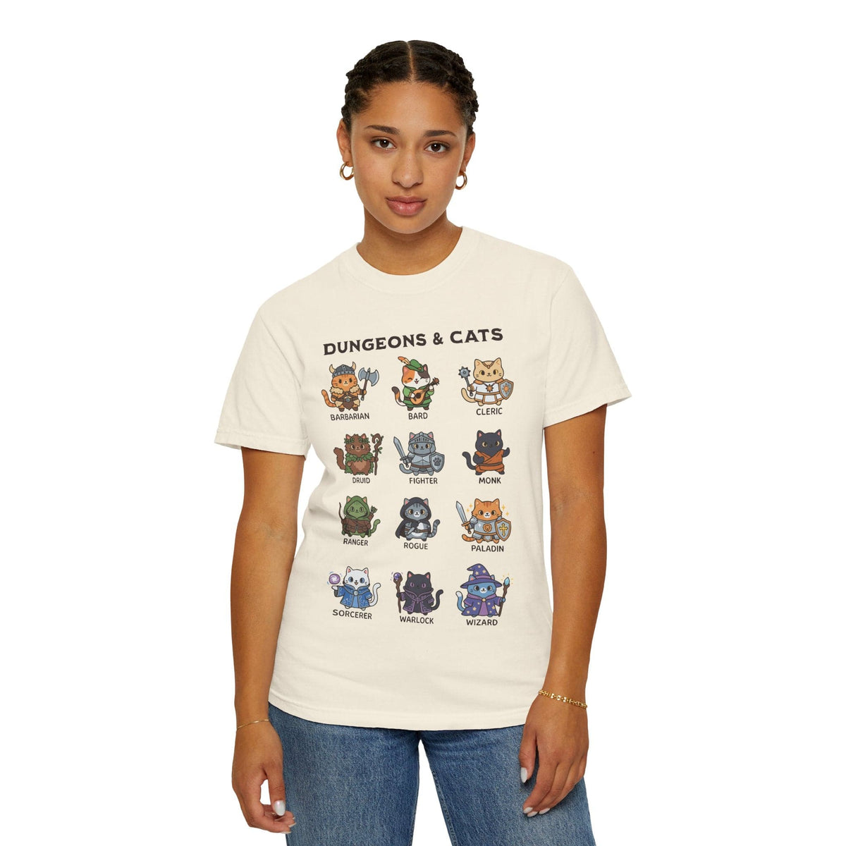 Dungeons & Cats T-shirt - Comfort Colors
