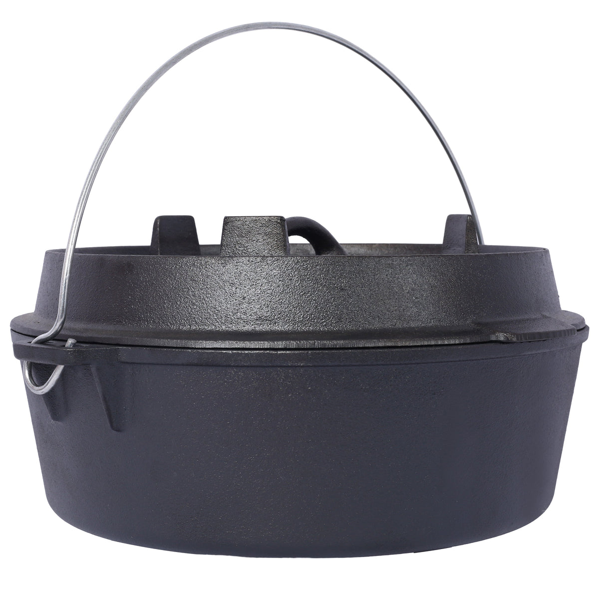 Pre-Seasoned Cast Iron Dutch Oven with Skillet Lid, 6 Quart