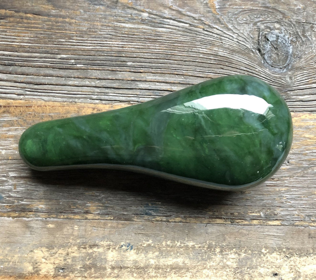 Solid Canadian Jade Massage Tool, 4.75"