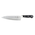 Mercer Culinary Renaissance M23670 8-Inch Forged High-Carbon German Steel Chef's Knife with Granton Edge and Black Delrin Handle Case of 6